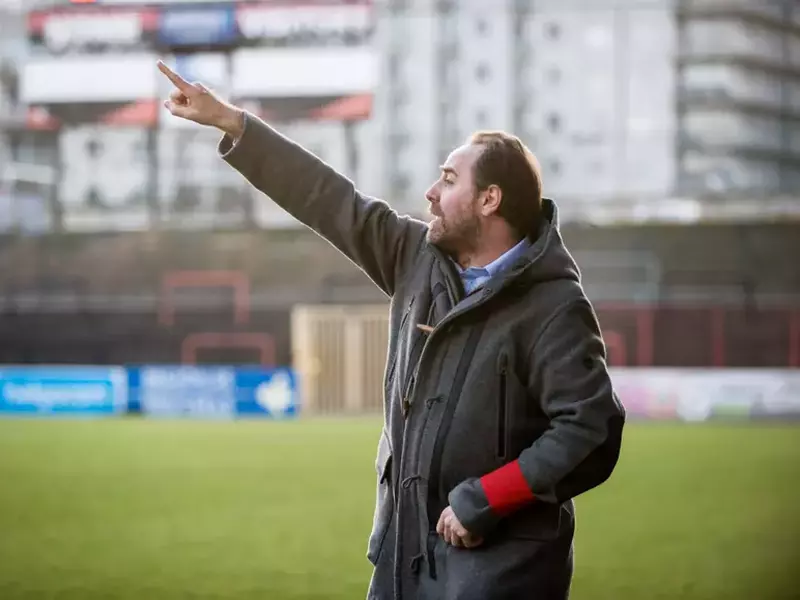 BRUSSELS BELGIUM White Star Brussels manager Jean Guy Wallemme is seen during the Belgacom Leag