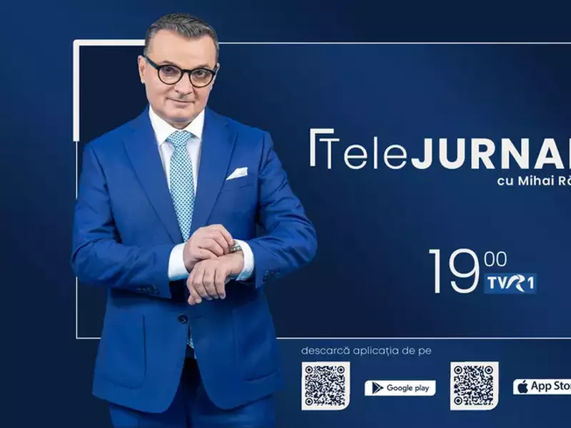 Mihai Rădulescu prezintă „Telejurnalul” de la ora 19.00 la TVR