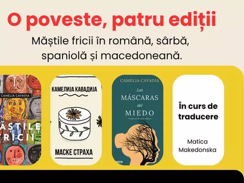 Romanul „Măștile fricii”, scris de Camelia Cavadia