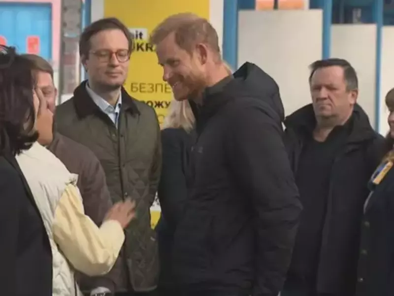 Prințul Harry a ajuns joi la Kiev într-o vizită neanunțată Sursa foto: Captură video ITV News