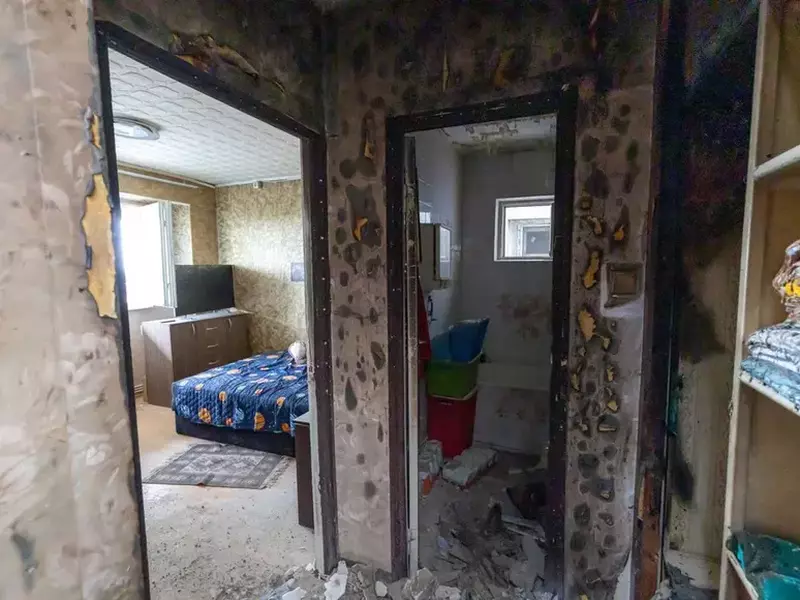Cum arată apartamentul blocului din Galați devastat de căderea dronei rusești. Nicușor Dan a cerut să intre acolo (0)