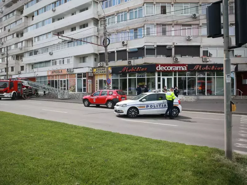 Blocul lovit de dronă din Galați.