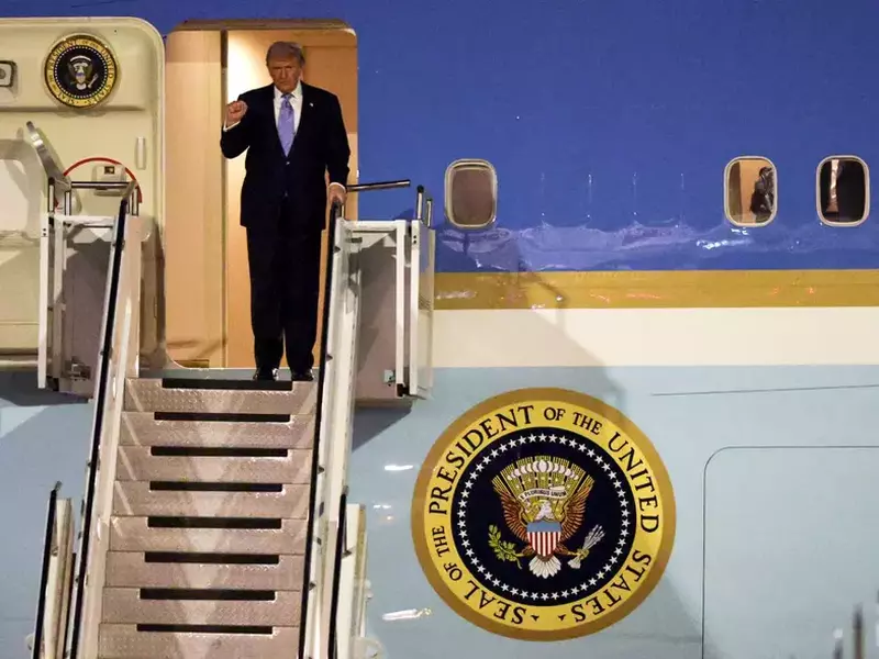 U.S. President Trump Arrives In China