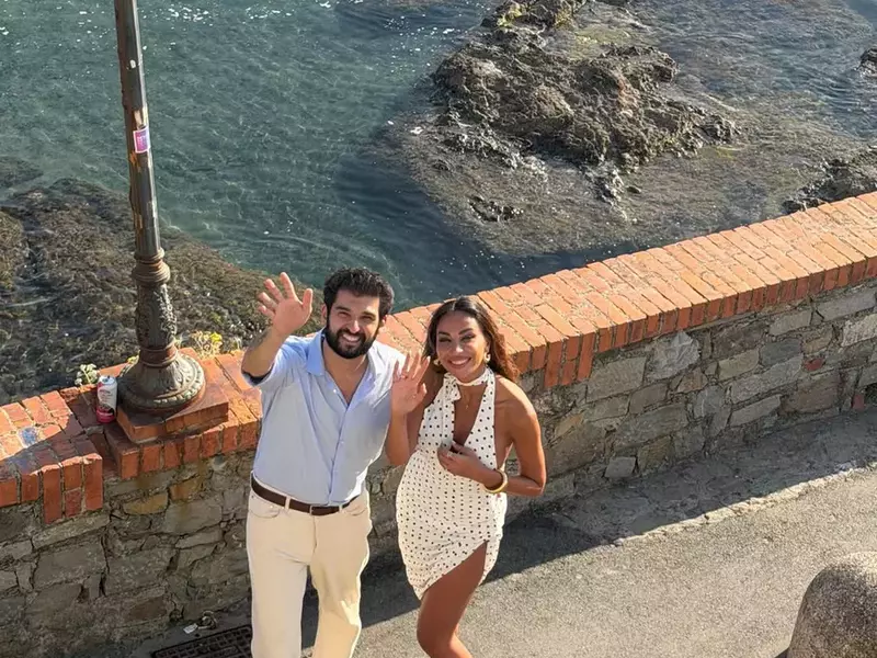 Richard Abou Zaki și Mădălina Ghenea în Italia