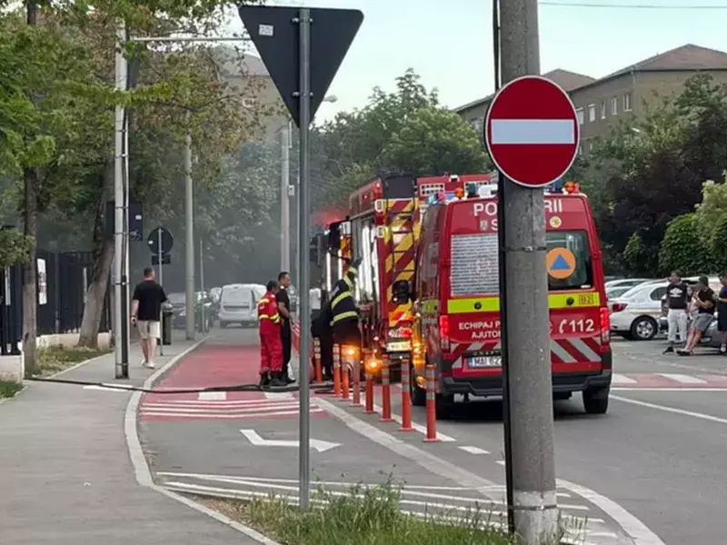 Incendiu scoala Oradea (2)