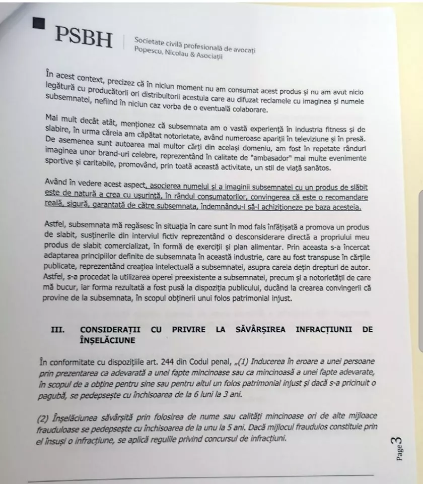 Carmen BrumÄƒ A Depus Plangere PenalÄƒ La JudecÄƒtoria IaÈ™i Impotriva Celor Care S Au Folosit De Imaginea Ei