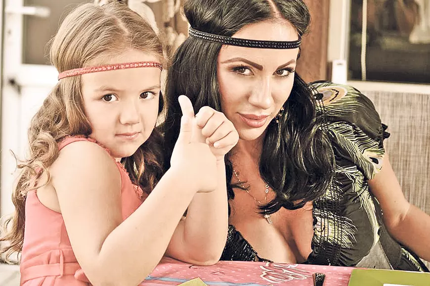 Rocsana Marcu și fiica ei cea mare, Mayra