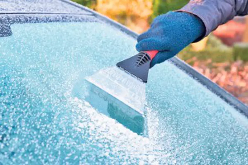 Curăţător gheaţă cu mănuşă