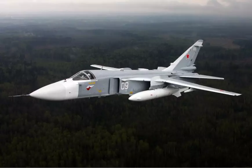 Suhoi Su-24M este tipul de avion de vânătoare doborât recent de turci la graniţa cu Siria