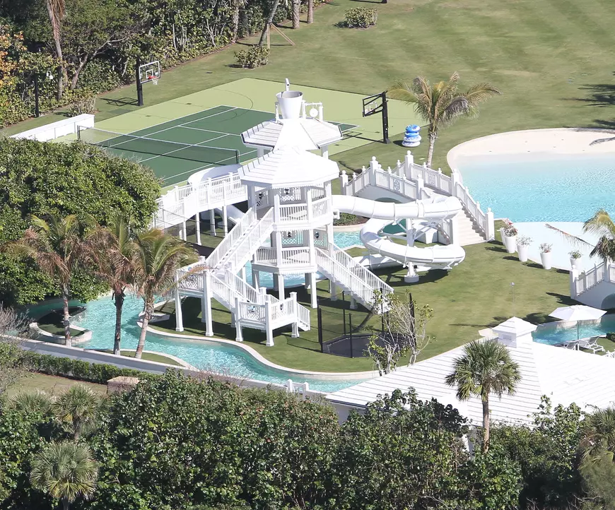 Celine Dion's 20 million dollar waterpark mansion