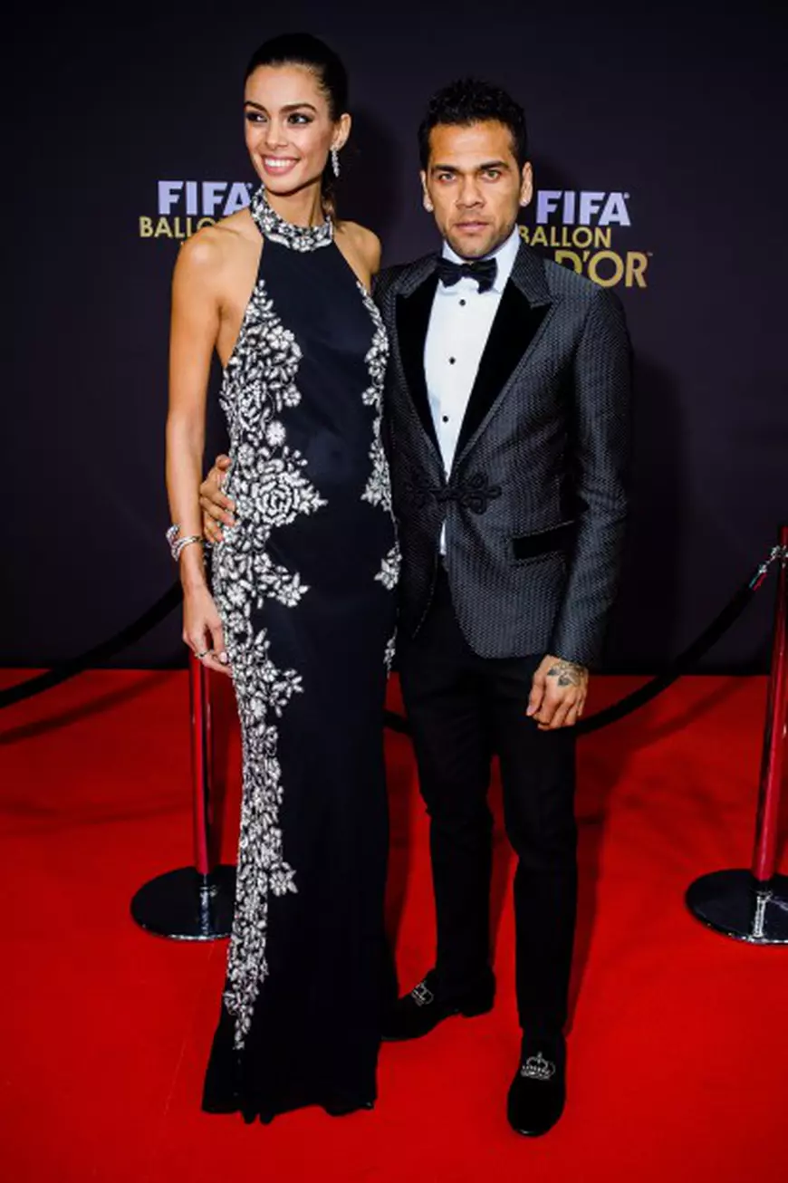 Joana Sanz și Dani Alves, la Gala Balonului de Aur. (FOTO: HEPTA)