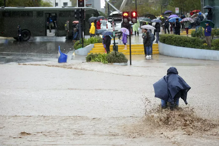 Floods in central Chile