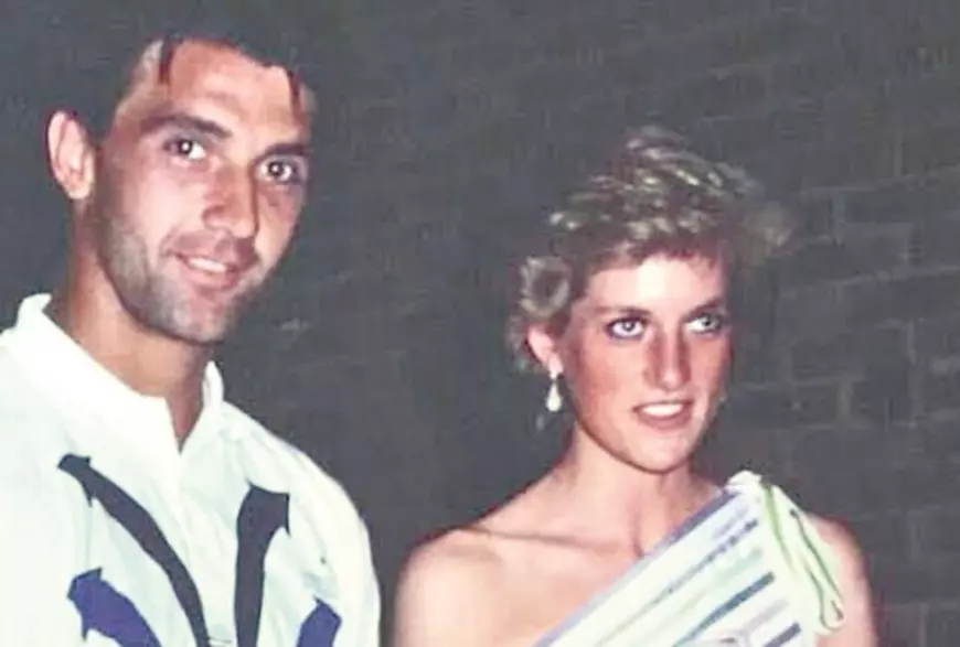 Slobodan Zivojinovici și Prințesa Diana FOTO: kurir.sr