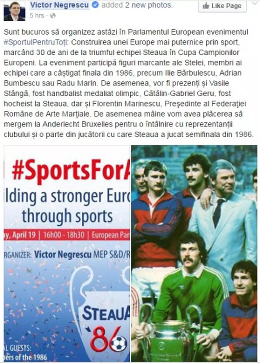 Mesajul politicianului care a organizat evenimentul