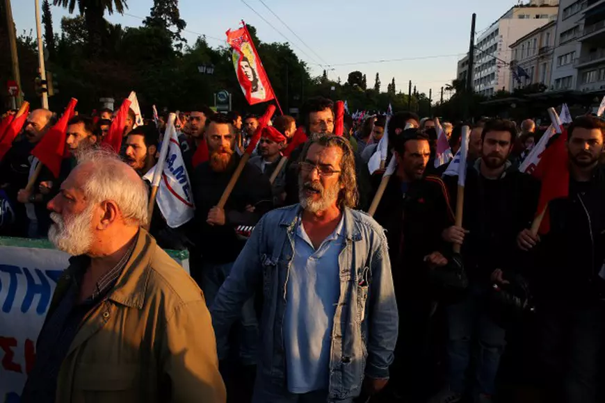 Protest de amploare în Grecia