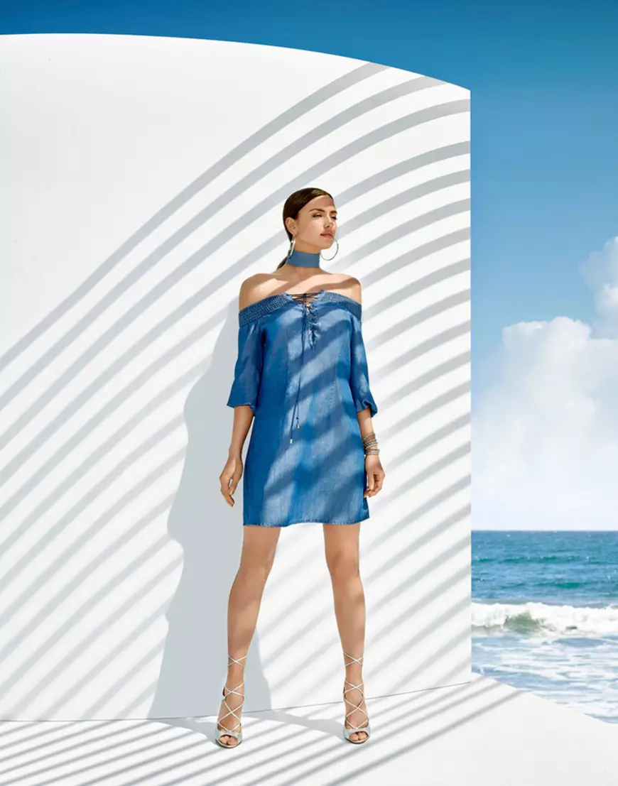 Russian model Irina Shayk stars in BEBE summer 2016 campaign