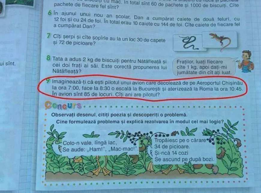 problema clasa pregatitoare