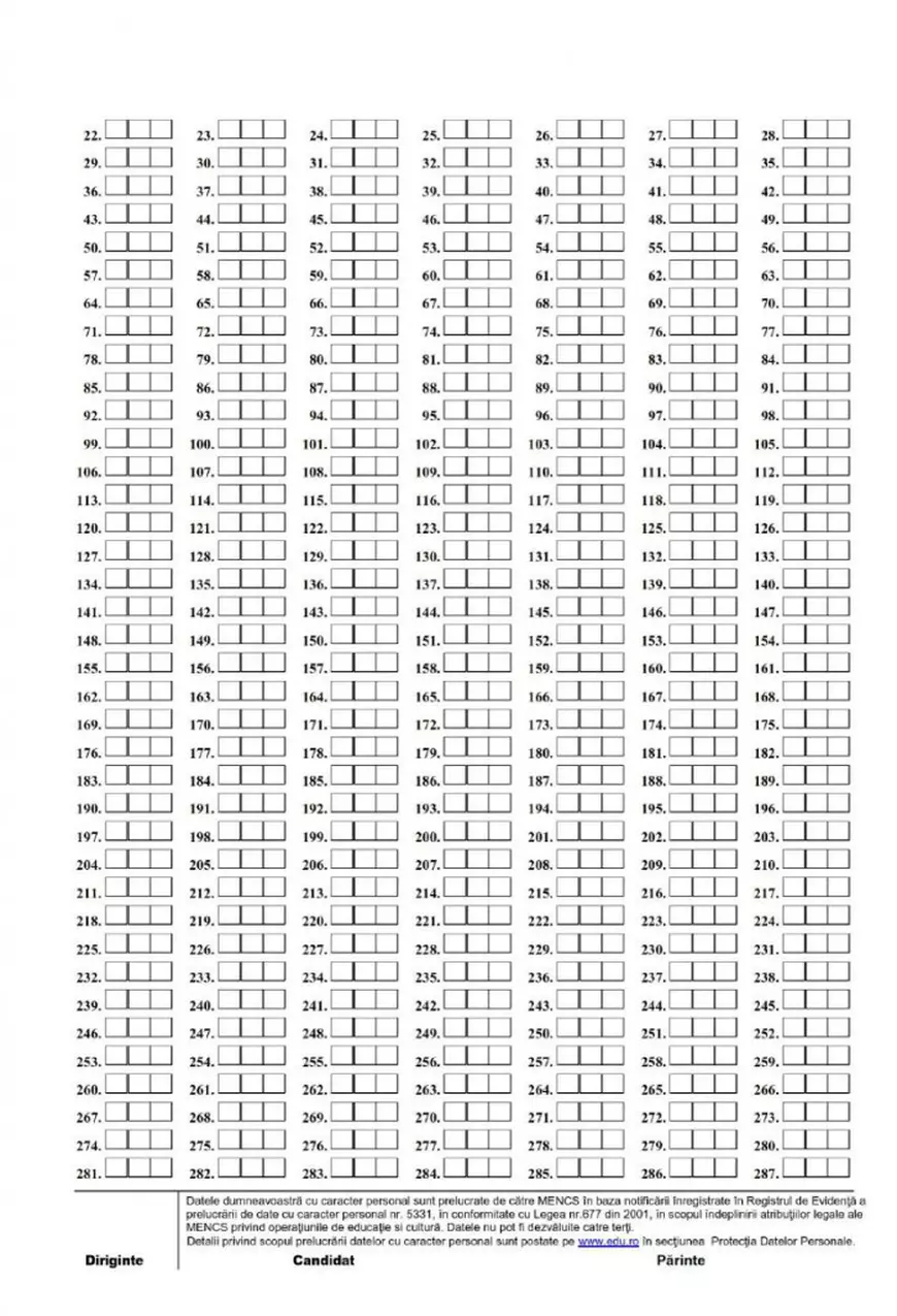 admitere liceu 2016 model fisa de inscriere 2