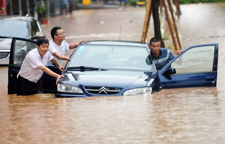 Heavy storms and flooding in southern China