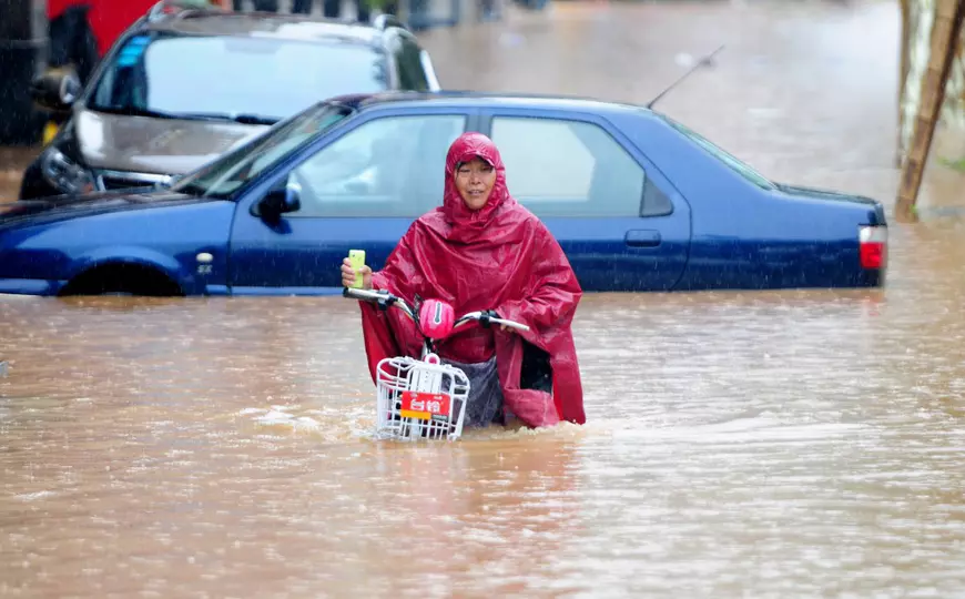 Heavy storms and flooding in southern China