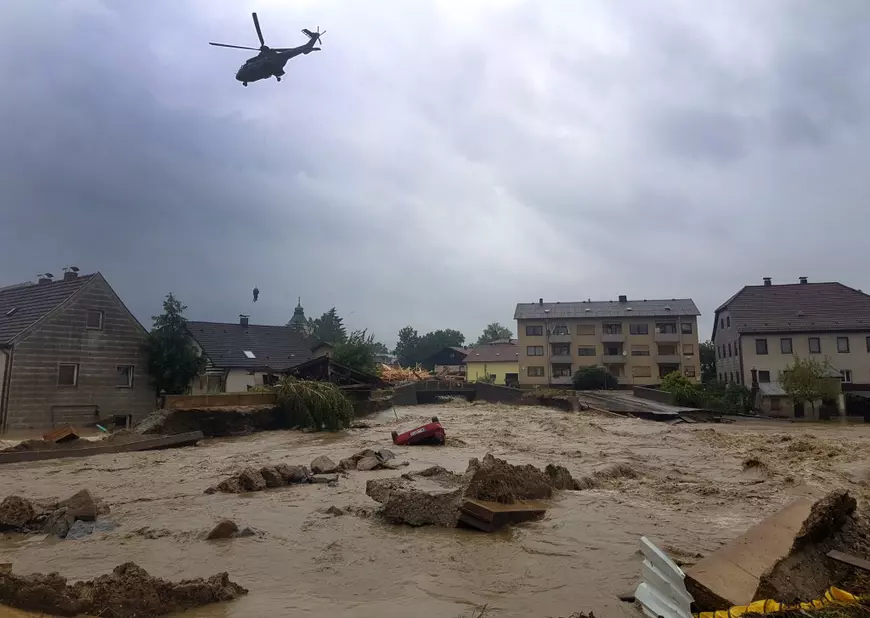 Floods in Bayern, Germany