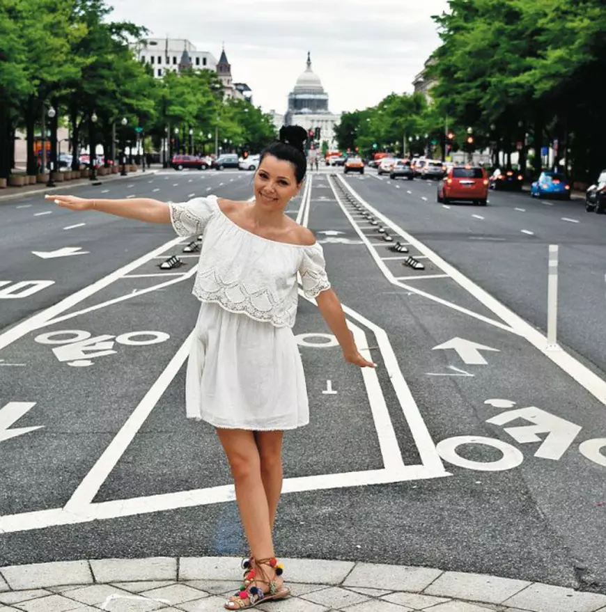 La Washington, și-a făcut drum și până la Capitoliu - clădirea care aici se vede pe fundal