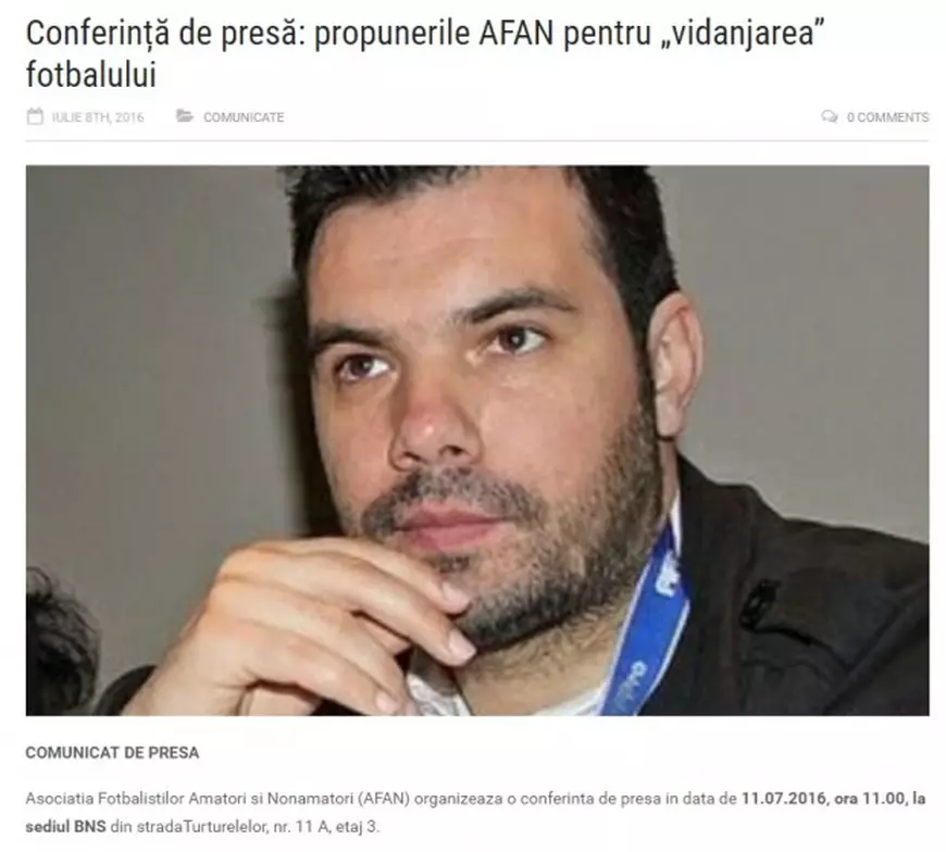 Emilian Hulubei va anunța cum va „vidanja” fotbalul