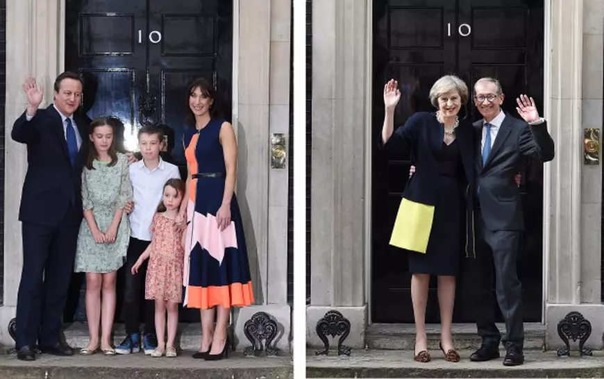 David Cameron pleaca, Theresa May vine - Downing Street - EPA