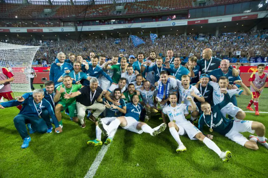 23.07.2016. Россия, Москва, стадион «Локомотив». Суперкубок России 2016, ЦСКА — «Зенит». Церемония награждения.