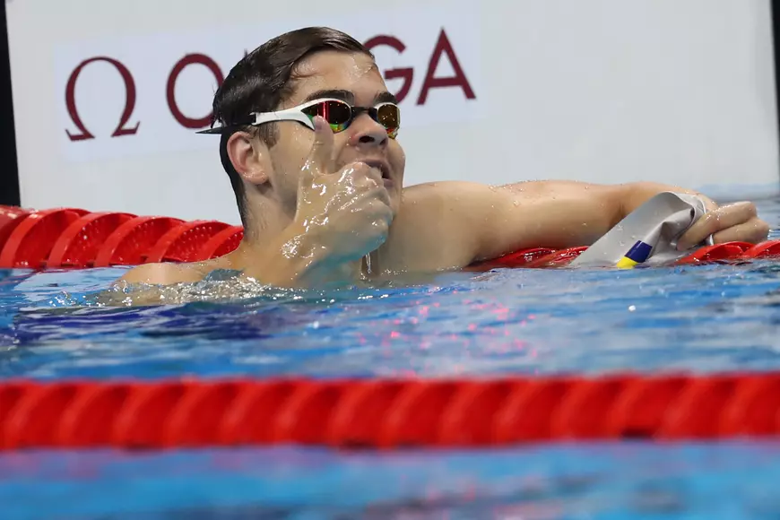 Înotătorul Robert Glință este mulțumit de rezultatele sale obținute la Jocurile Olimpice 2016 de la Rio de Janeiro. FOTO: EPA/ESTEBAN BIBA