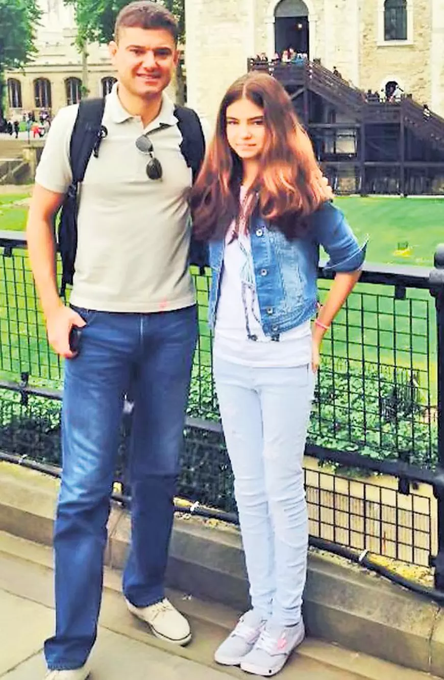 Cristian Boureanu și fiica sa, Ioana