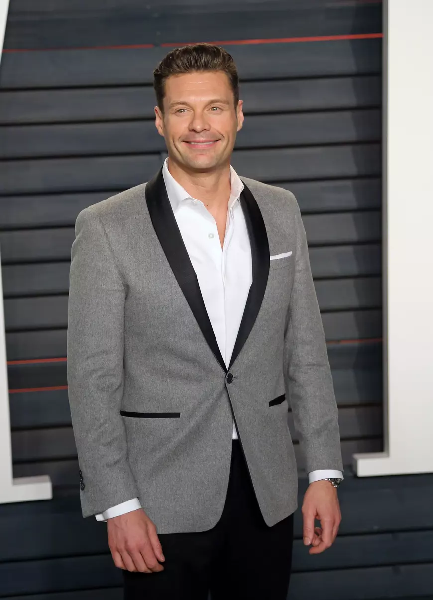 Ryan Seacrest arrives at the Vanity Fair Oscar Party in Beverly Hills