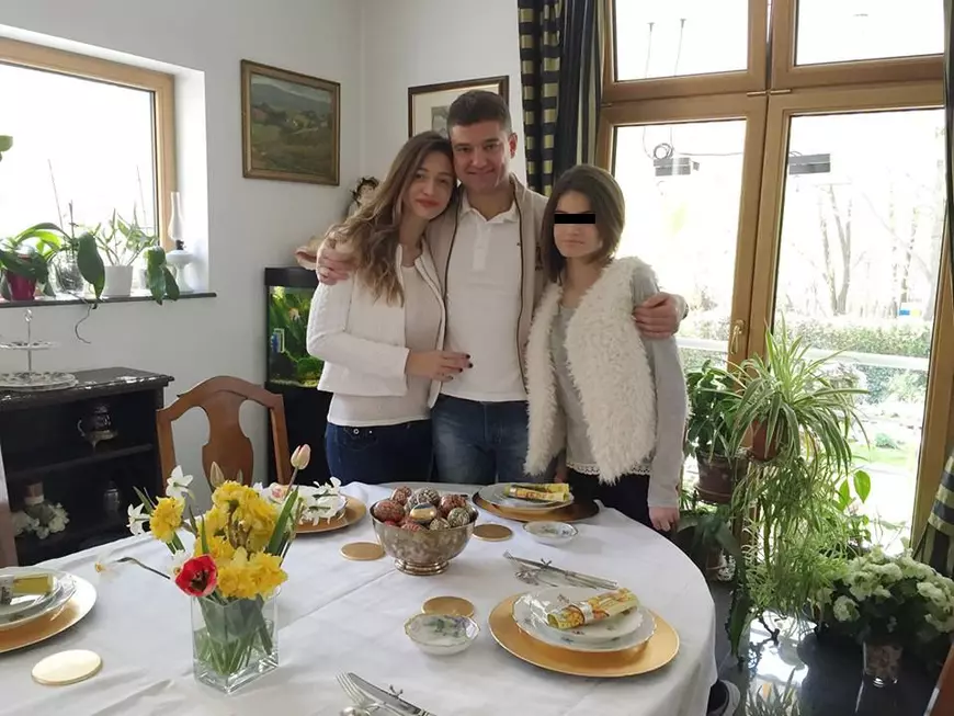 Cristian Boureanu, alături de fiica și iubita sa