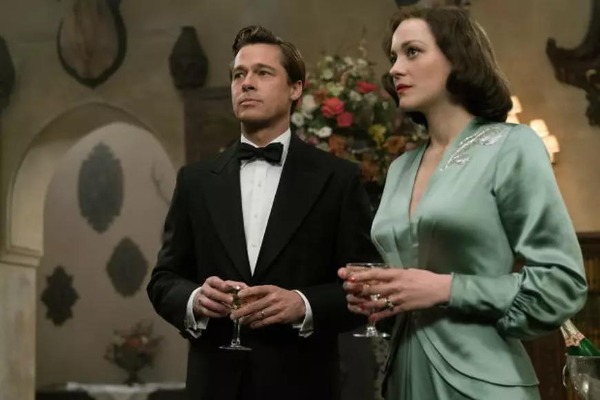 Brad Pitt și Marion Cotillard, scene din filmul Allied - NorthFoto