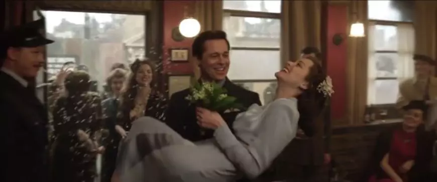 Brad Pitt și Marion Cotillard, scene din filmul Allied - NorthFoto