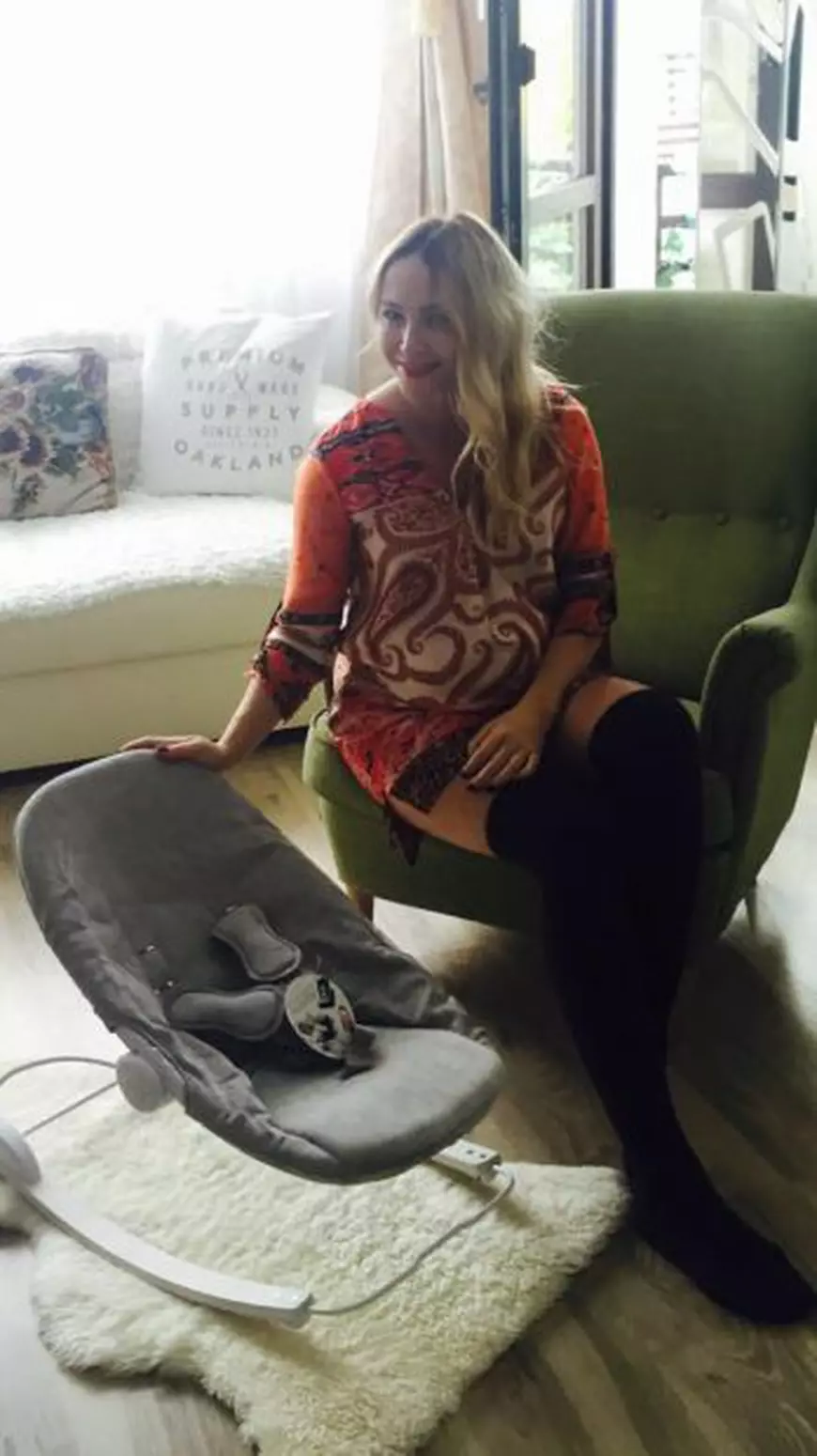 Octavia Geamănu, gata de naștere.