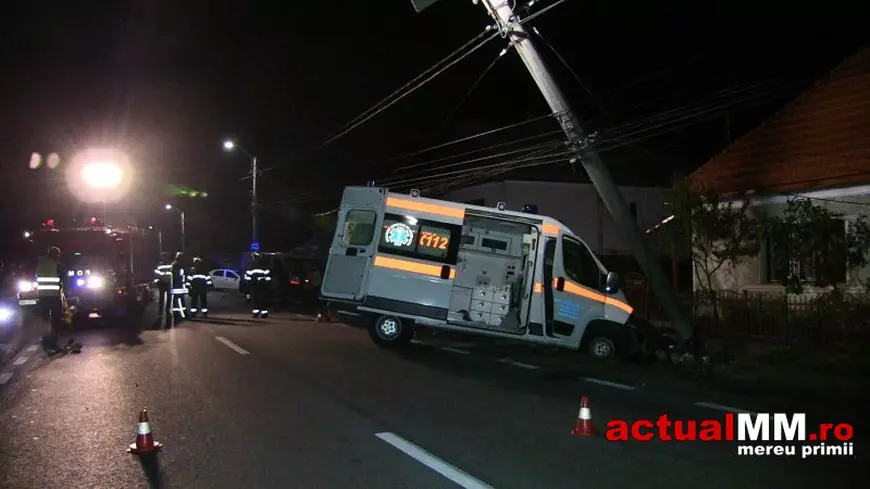 Ambulanța era în drum spre spital