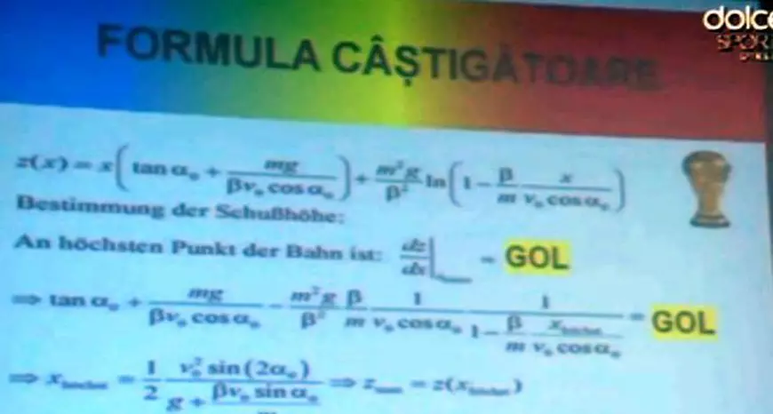 Formula matematică expusă de Daum