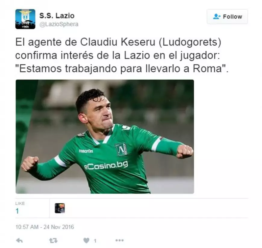 Mesajul agentului lui Keșeru