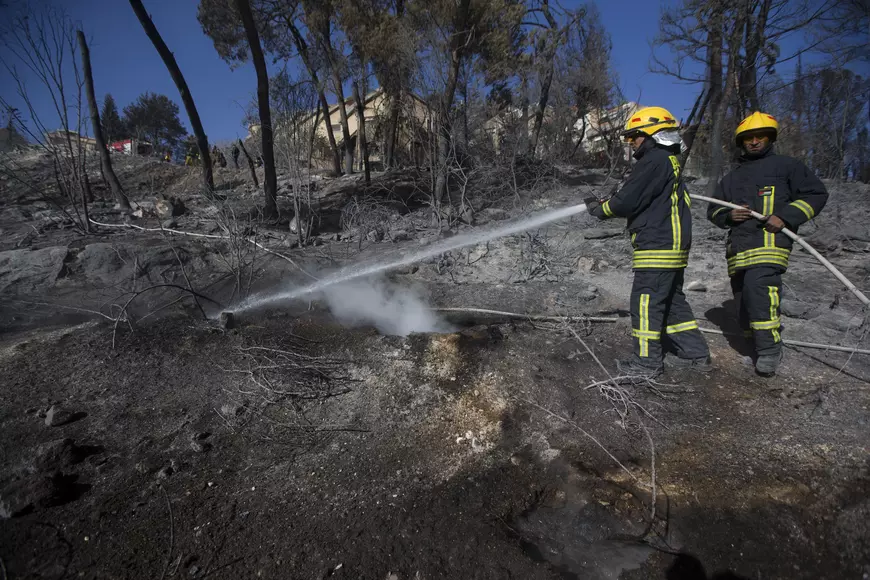 Fire in Haifa, Israel