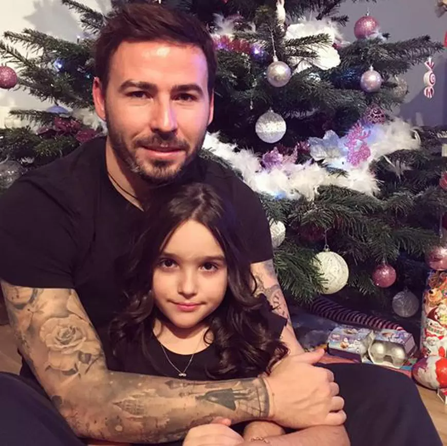 Adrian Cristea și fiica lui, într-o imagine de colecție