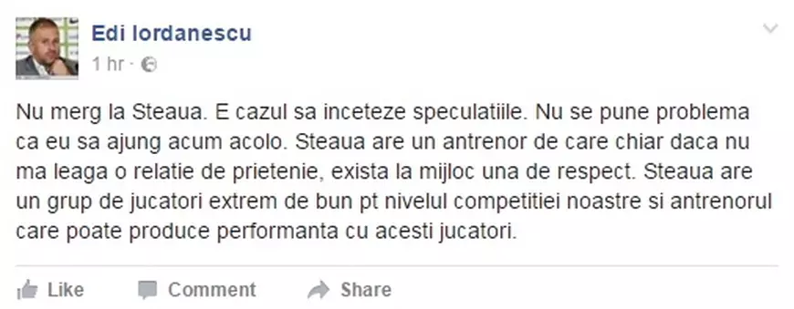 Edi Iordănescu a lămurit ultimele zvonuri