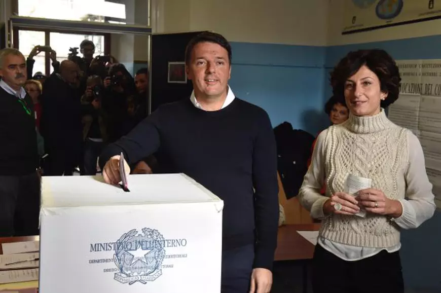 Matteo Renzi și soția sa, Agnese Renzi 