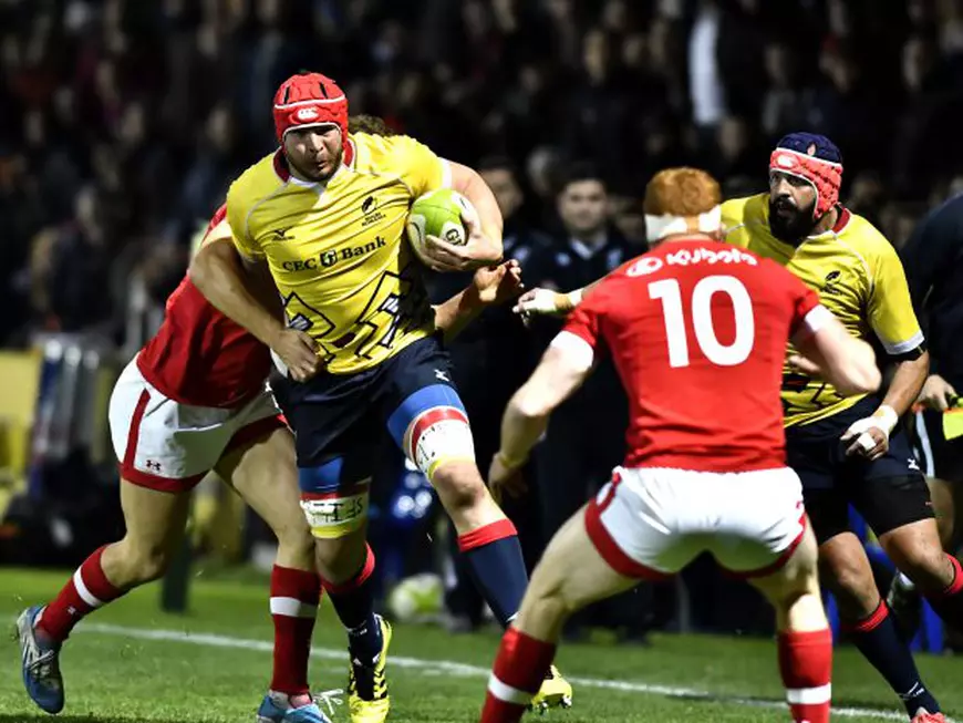 Johan Van Heerden, în timpul unei partide disputate de naţionala de rugby a României. (FOTO: HEPTA)