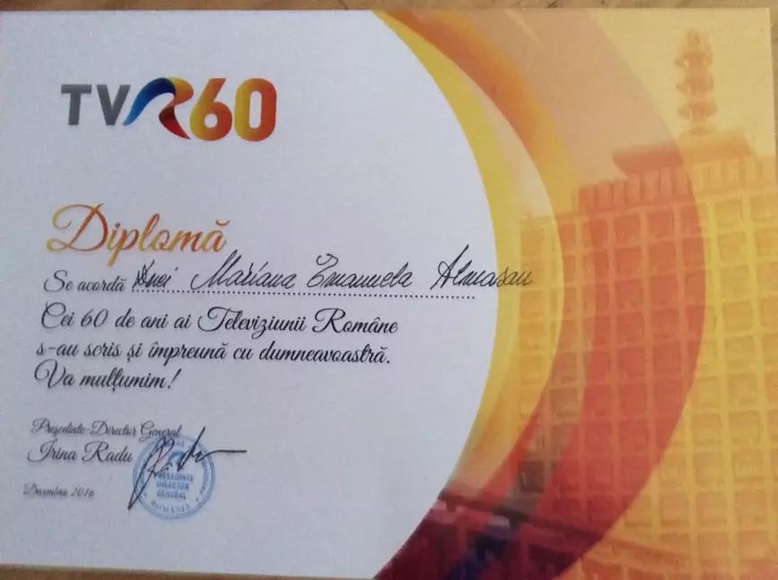 Marina Almășan s-a trezit cu numele pocit pe o diplomă: au botezat-o Mariana