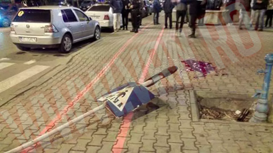 Semnul de circulaţie care a lovit-o pe tânără FOTO: vremeanoua.ro