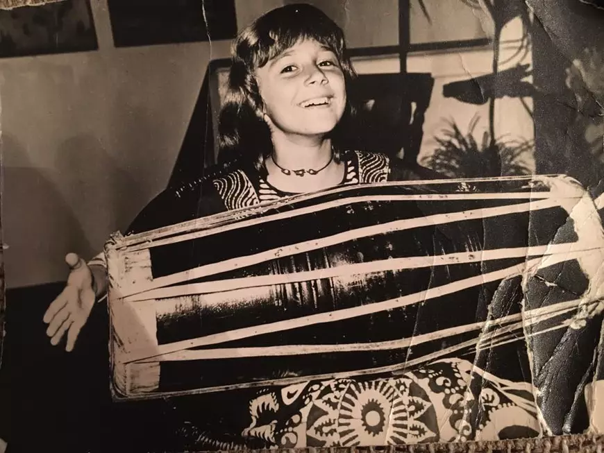 Dana Săvuică în copilărie