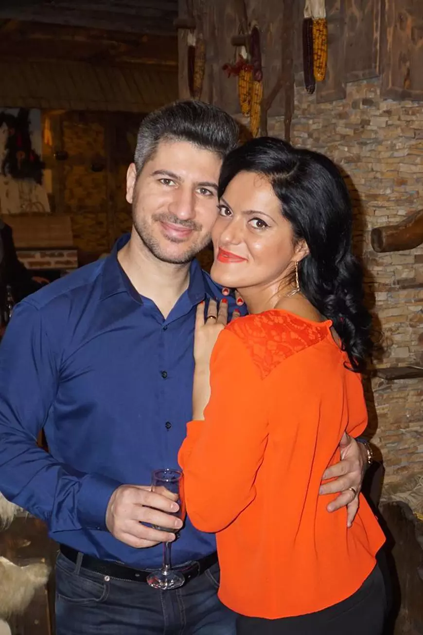 Lavinia Tatomir, alături de actualul său soț, Laurențiu