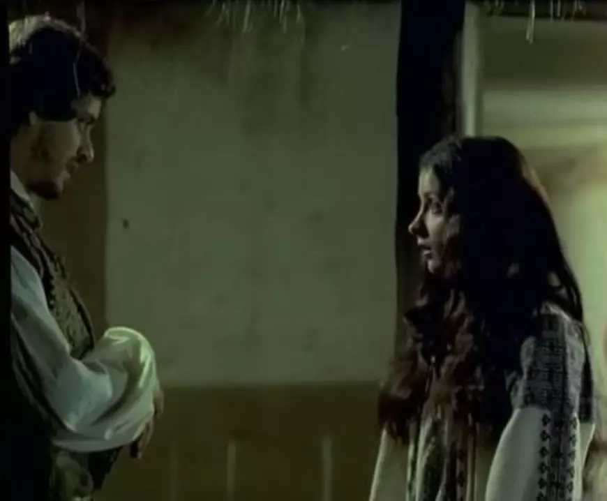 Stela Furcovici și Adrian Pintea, într-o scenă din filmul Iancu Jianu Haiducul