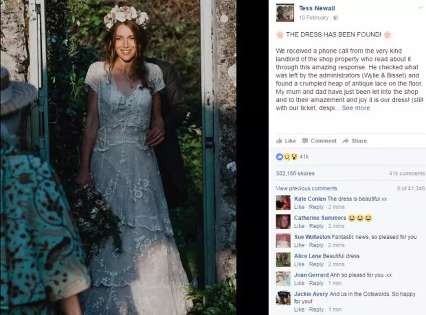 rochie de mireasa pierdută